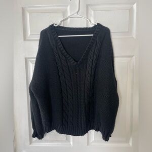Chunky V Neck Sweater